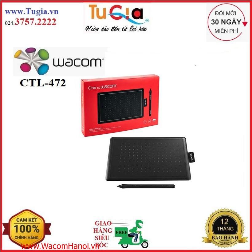 Bảng vẽ điện tử cảm ứng One by Wacom CTL-472 Small - Hàng chính hãng