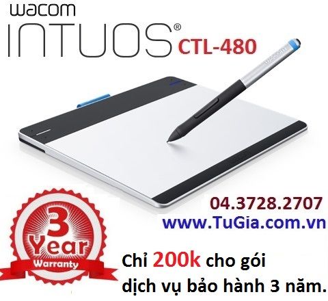Wacom Intuos CTL-480 - Intuos Pen Small Tablet 