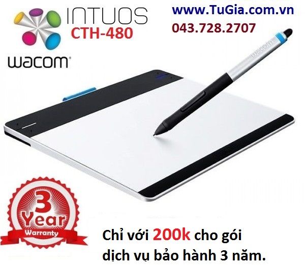 Wacom Intuos CTH-480 -  Intuos Pen & Touch Tablet 